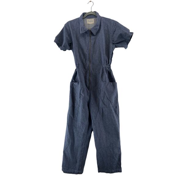 Noble Utility Jumpsuit Size Medium Blue Denim - Picture 1 of 6